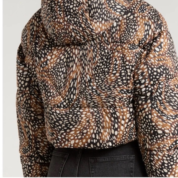 Avec Les Filles printed crop puffer jacket - Picture 4 of 11